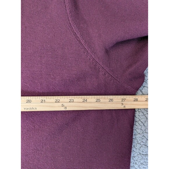 J. Jill Button Front Cardigan Sweater Women 4X Burgundy Knit Ribbed Duster - Picture 13 of 14
